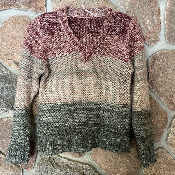 Vintage 1980s Ombré knit sweater - Picture 3 of 6